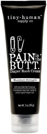 Pain in The Butt MAX Diaper Rash Cream, 3oz, 40% Zinc Oxide, 1-Pack, Natural Ingredients, Petrola... | Amazon (US)