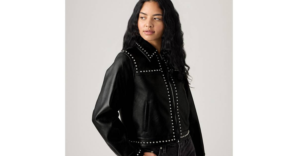 Faux Leather Studded Jacket | Levi's US
