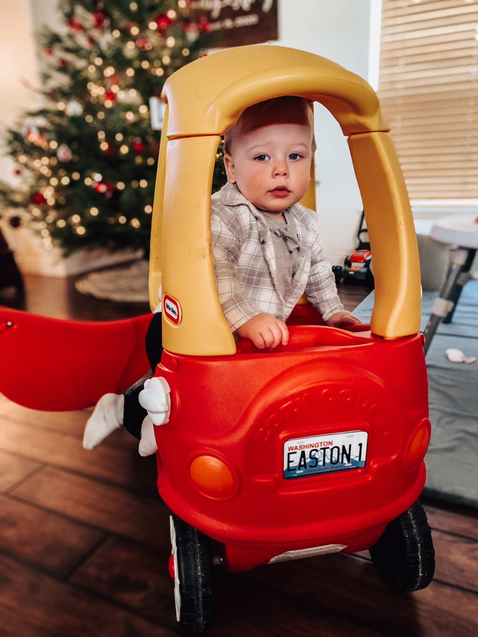 One of Easton’s favorite toys! Cozy coupe car & custom license plate sticker linked! 
Baby or toddler toy ❤️

#LTKbaby #LTKfamily #LTKkids