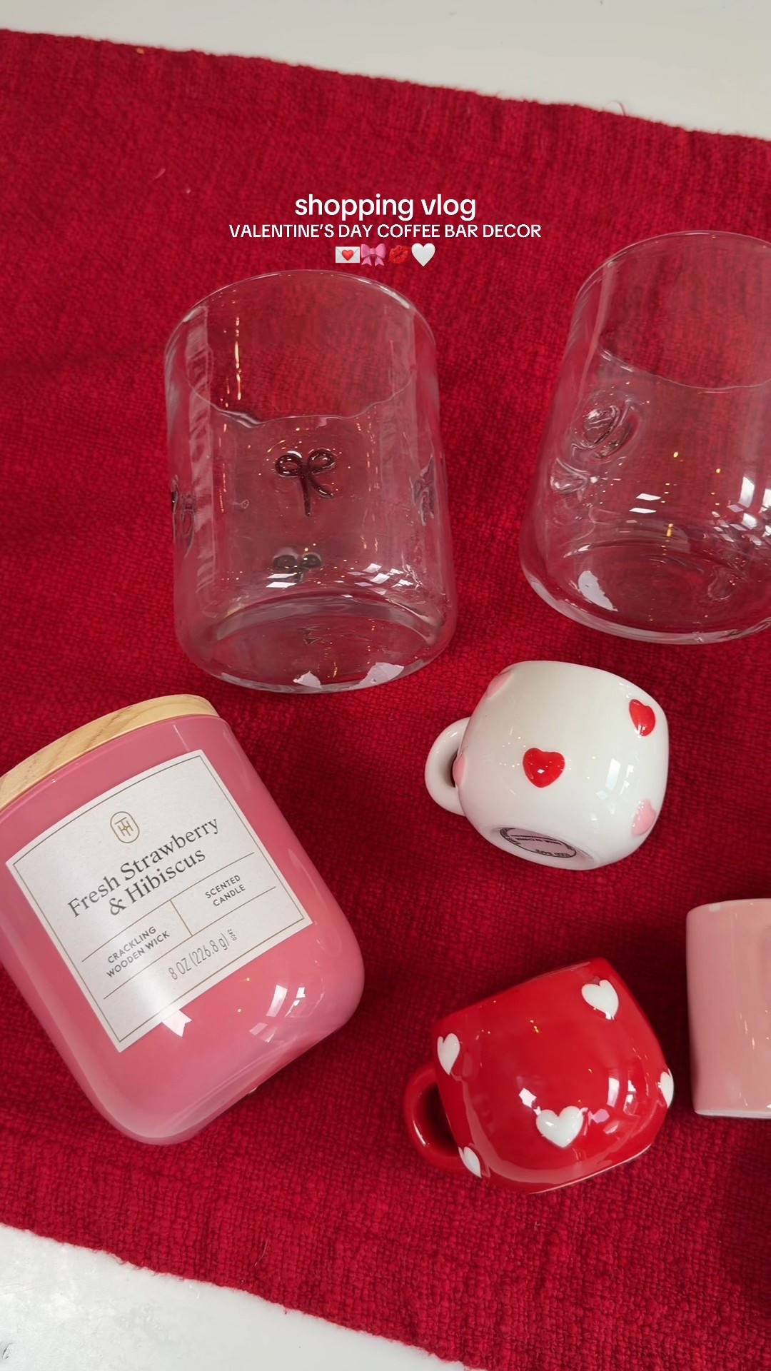 Shopping vlog— found some cute stuff for my coffee bar for Valentines Day💋🤍❤️🎀

#LTKvlog #LTKHome #LTKdayinmylife