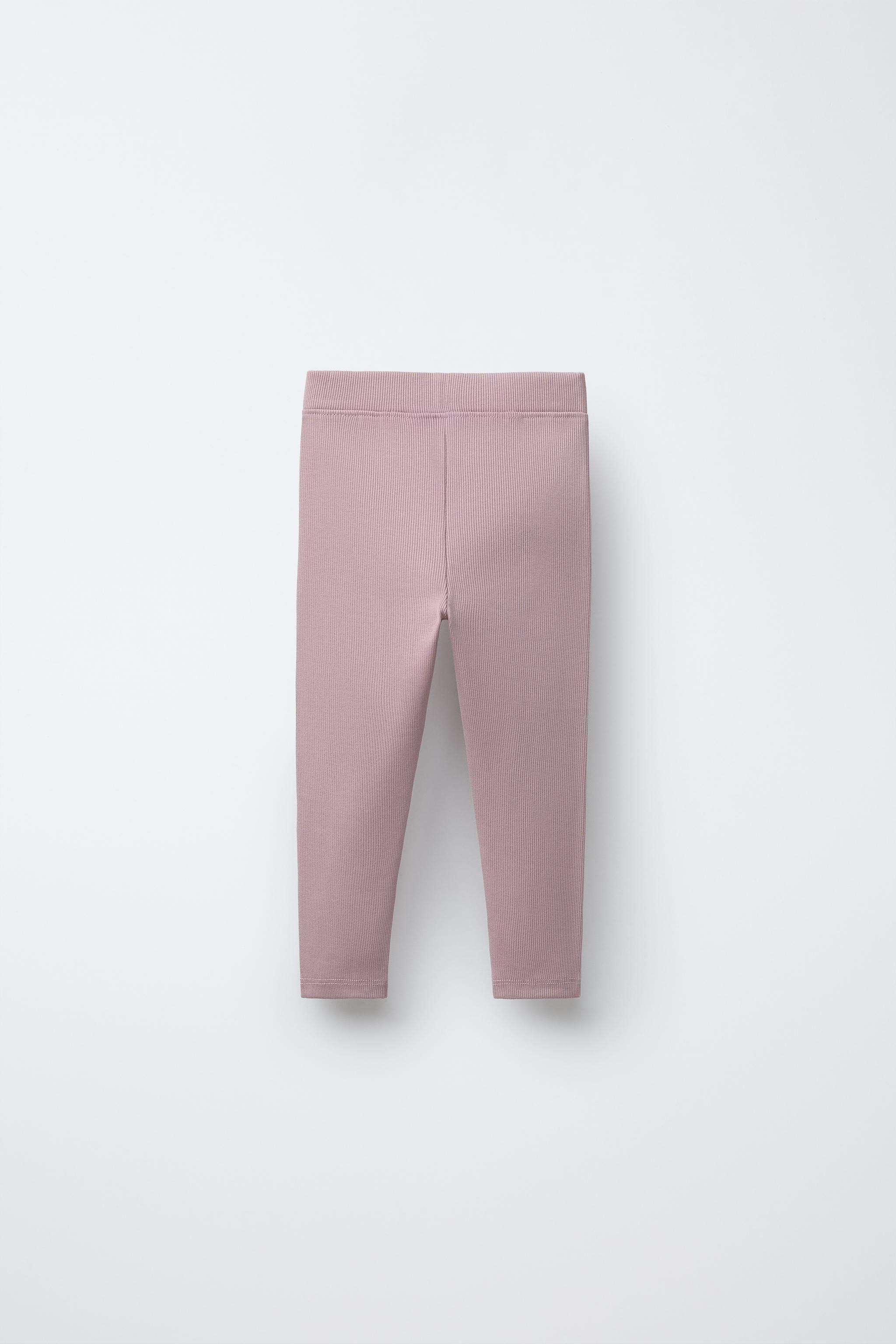 LABEL DETAIL RIBBED LEGGINGS | Zara US