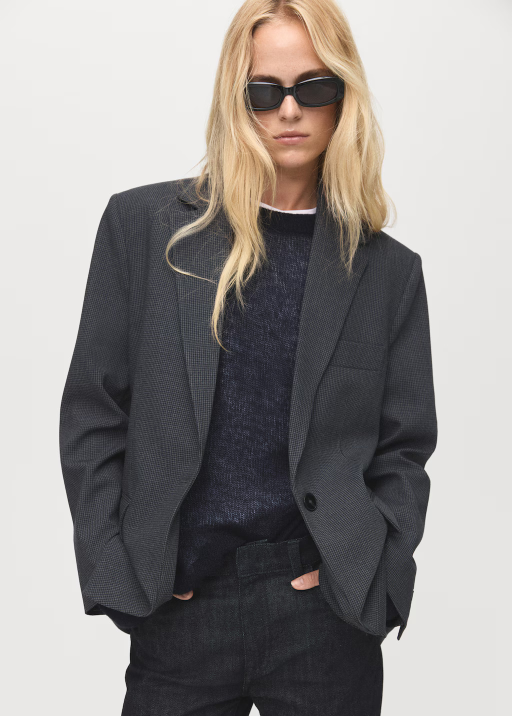Straight blazer with flap pockets - Women | MANGO USA | Mango (US/MX/AU)