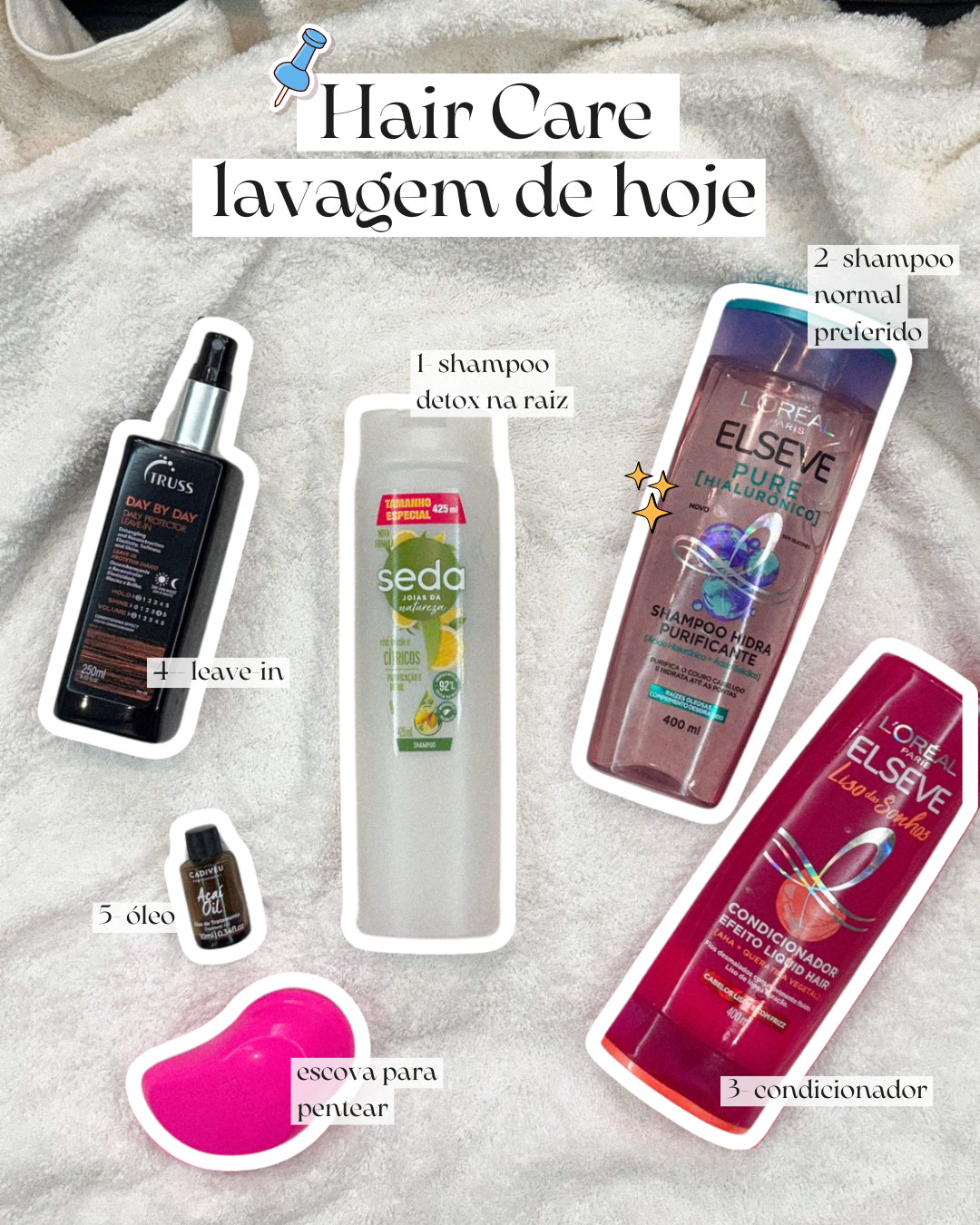 produtinhos que usei no Hair Care de hoje amigas! 🤍🧖🏻‍♀️

eu costumo passar sempre 1x o shampoo detox mais baratex e depois 1x o shampoo normal, ajuda demais a tirar a oleosidade do fio...

passo o condicionador só nas pontas, e amo passar óleo na finalização também!

os produtos que usei estão aqui: 

 #LTKbrasil #LTKbeleza