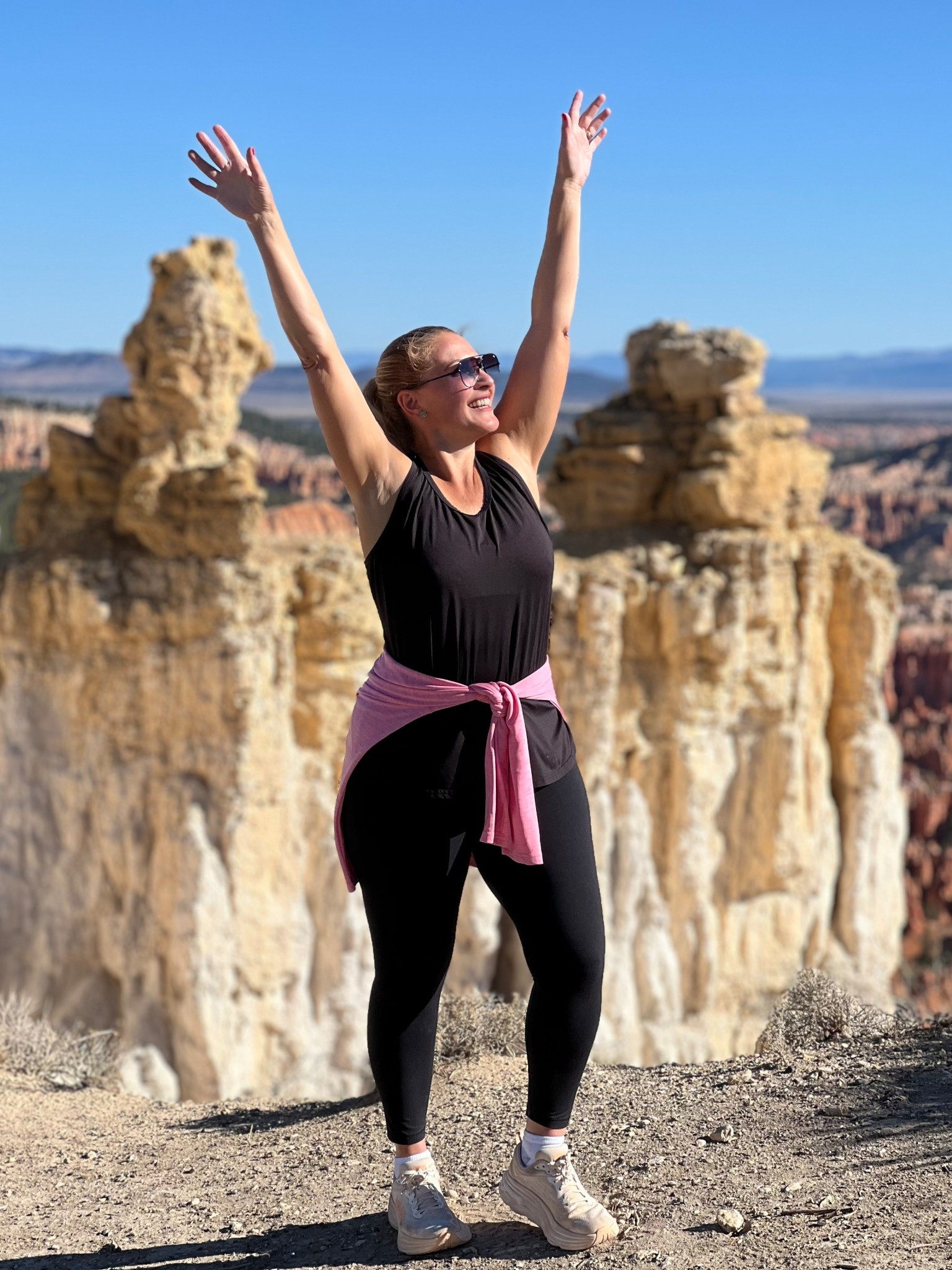 Casual travel outfit! 

I call this outfit my uniform. The tank top, yoga leggings and lightweight pullover hoodie is my go to activewear outfit!

I wear it all the time. I wear it walking in my neighborhood, on vacation and to Pilates class. Also wore it on a hike at Bryce Canyon National Park, Utah.

Wearing a large in everything. So comfy! I highly suggest all of these pieces!

#LTKSeasonal #LTKFindsUnder100 #LTKOver40 #LTKfitnessgoals #LTKActive #LTKSaleAlert #LTKFindsUnder50 #LTKGiftGuide #LTKHoliday #LTKMidsize #LTKTravel #LTKgrwm #LTKootd 