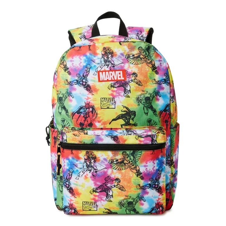 Marvel Comics Superheroes Unisex Printed Backpack Multi-Color Tie Dye - Walmart.com | Walmart (US)