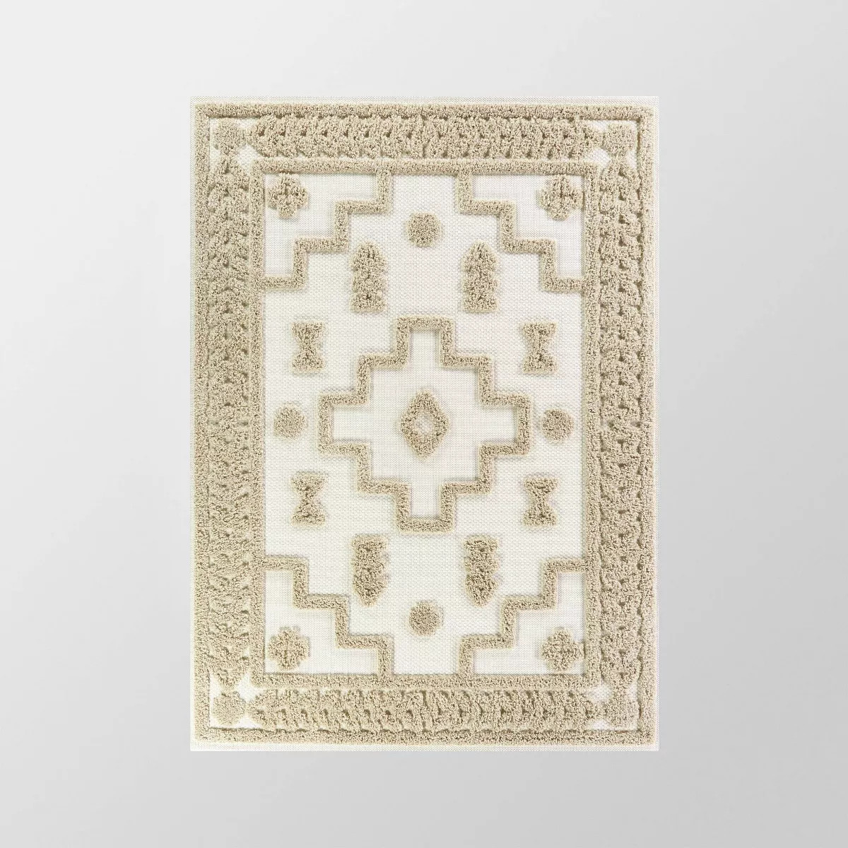 Outdoor Rug Tufted Geo Cream - Threshold™ | Target