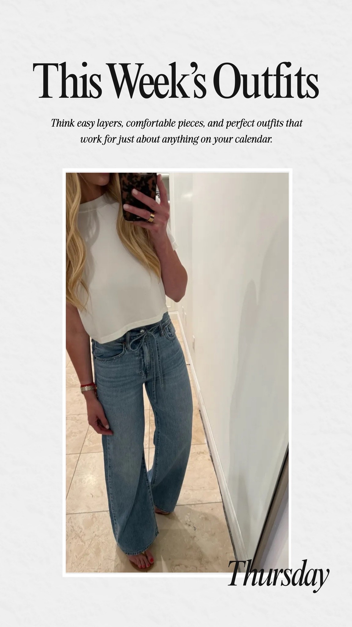 This week’s outfits! 

#LTKootd