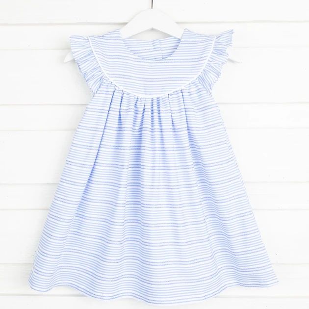 Lucy Dress Blue Stripe | Classic Whimsy