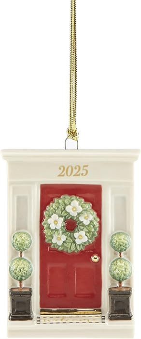 Lenox Ornament, 2025 Our New Home Porcelain Ornament, House Door Design with Gold Accents & Hangi... | Amazon (US)
