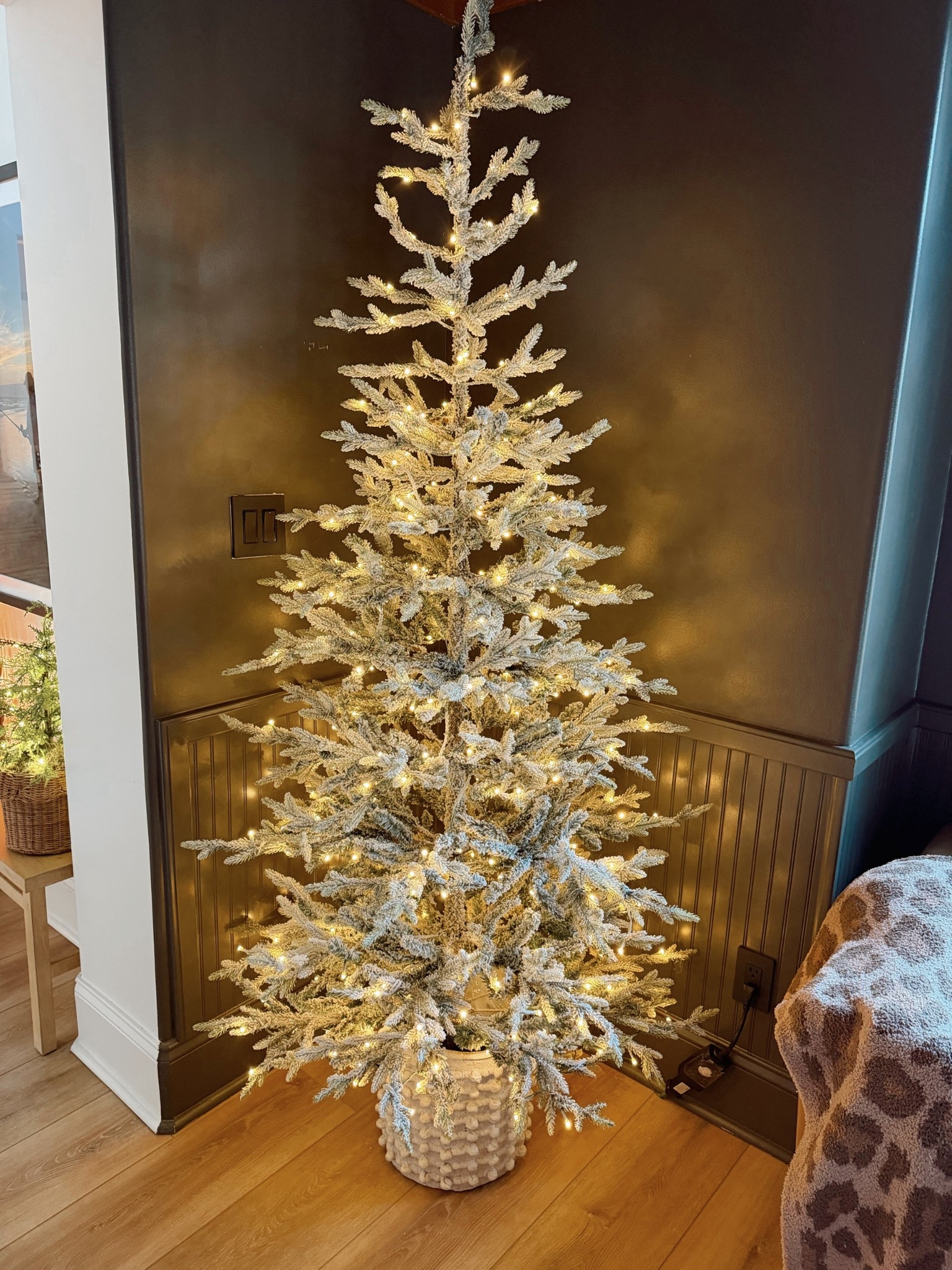 Soon to be the golden tree✨⭐️🌻🐾 love this one so much!!! 

Holiday decor / home / Christmas tree / target / Holley Gabrielle / flocked 

#LTKSeasonal #LTKHoliday #LTKHome
