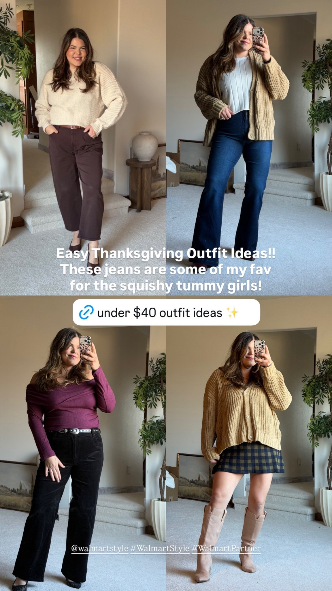 Thanksgiving outfit ideas!! Midsize and thick tummy approved 