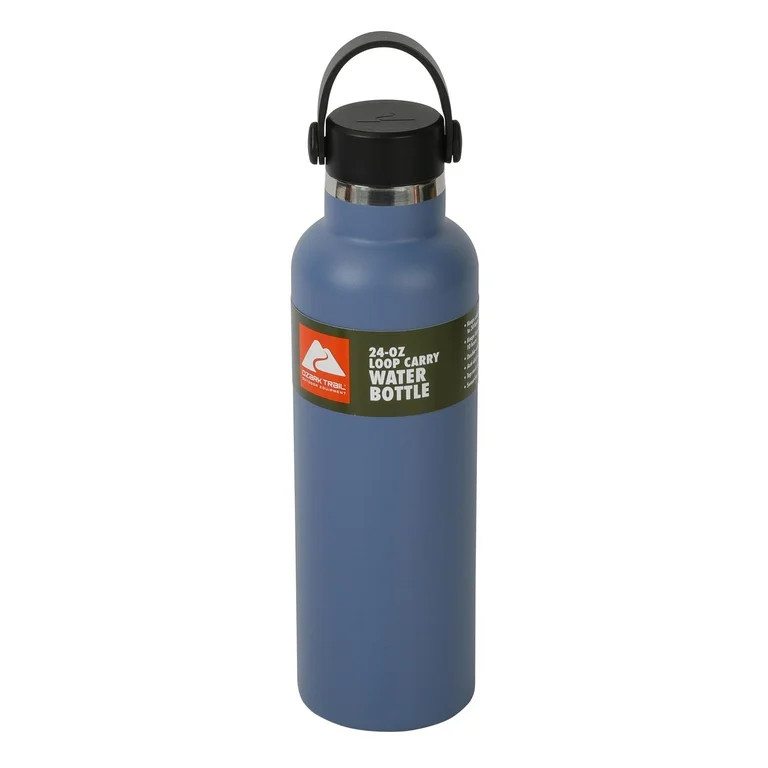 Ozark Trail 24oz Stainless Steal Loop Water Bottle, Indigo | Walmart (US)