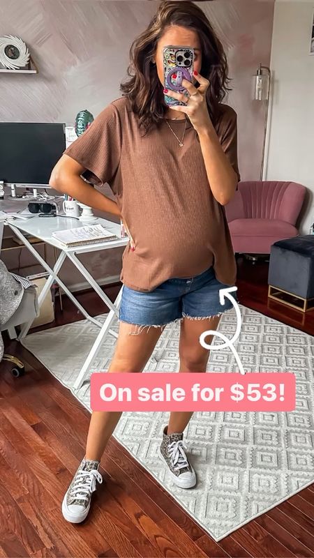 Abercrombie maternity shorts - on sale for $53! 

Maternity jeans shorts // denim shorts under $55 // denim shorts on sale 

#LTKSeasonal #LTKBump #LTKSaleAlert
