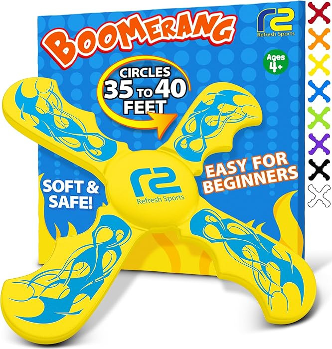 Kids Beach Toys & Beach Games - Ultimate Beach Boomerangs for Beaches - Fun Easter Basket Stuffer... | Amazon (US)