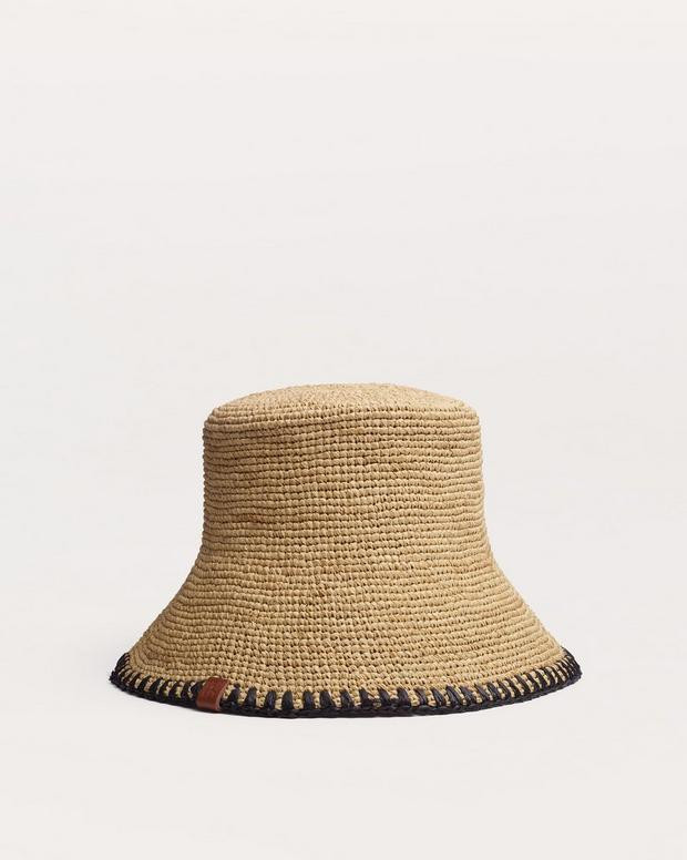 Jade Rollable Raffia Bucket Hat | rag & bone