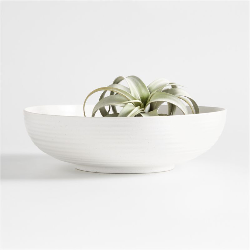 Holden Speckled White Decorative Bowl + Reviews | Crate & Barrel | Crate & Barrel