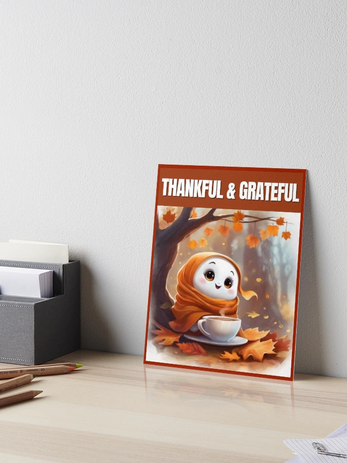 Fall Ghost - Thankful & Grateful Art Board Print | Redbubble (US)