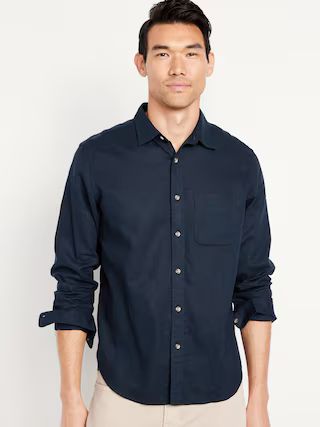 Classic Fit Everyday Linen-Blend Shirt | Old Navy (US)