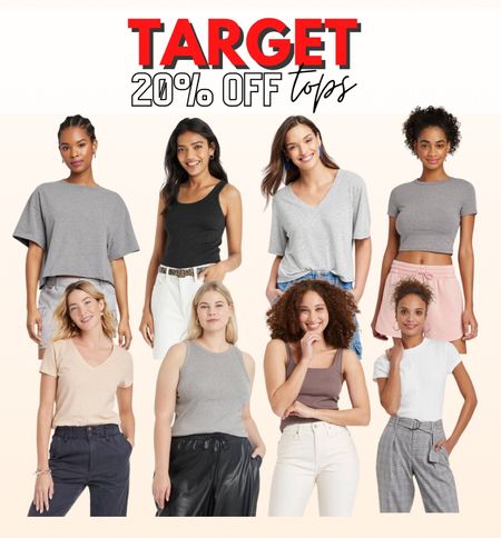 Target tees and tanks on sale 20% off 

#LTKFind #LTKsalealert #LTKSale