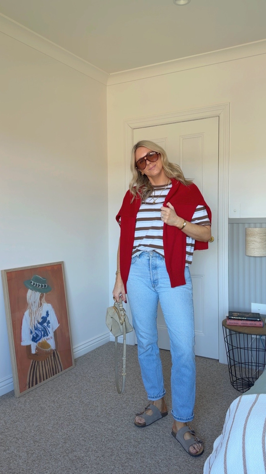 Casual Sunday in a cute (but comfy!) fit. I’m in a 30 in the jeans, medium in the tee and a 10 in the knit x

#LTKaustralia #LTKspring #LTKstyletip