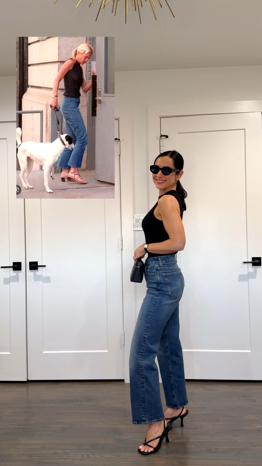 Recreating a Carolyn bessette Kennedy inspired outfit with pieces from my own closet! I love her classic, elegant, minimal style🖤 

#LTKPetite #LTKOver40