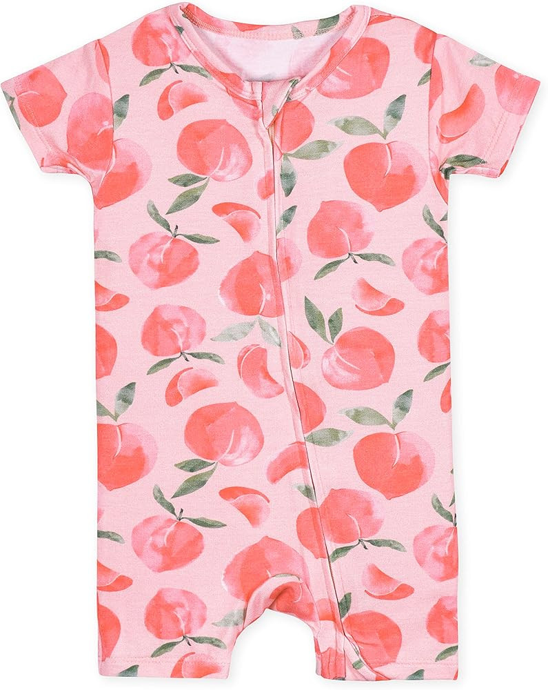 Gerber Unisex Baby Buttery-Soft Short Sleeve Romper With Viscose Made With Eucalyptus | Amazon (US)