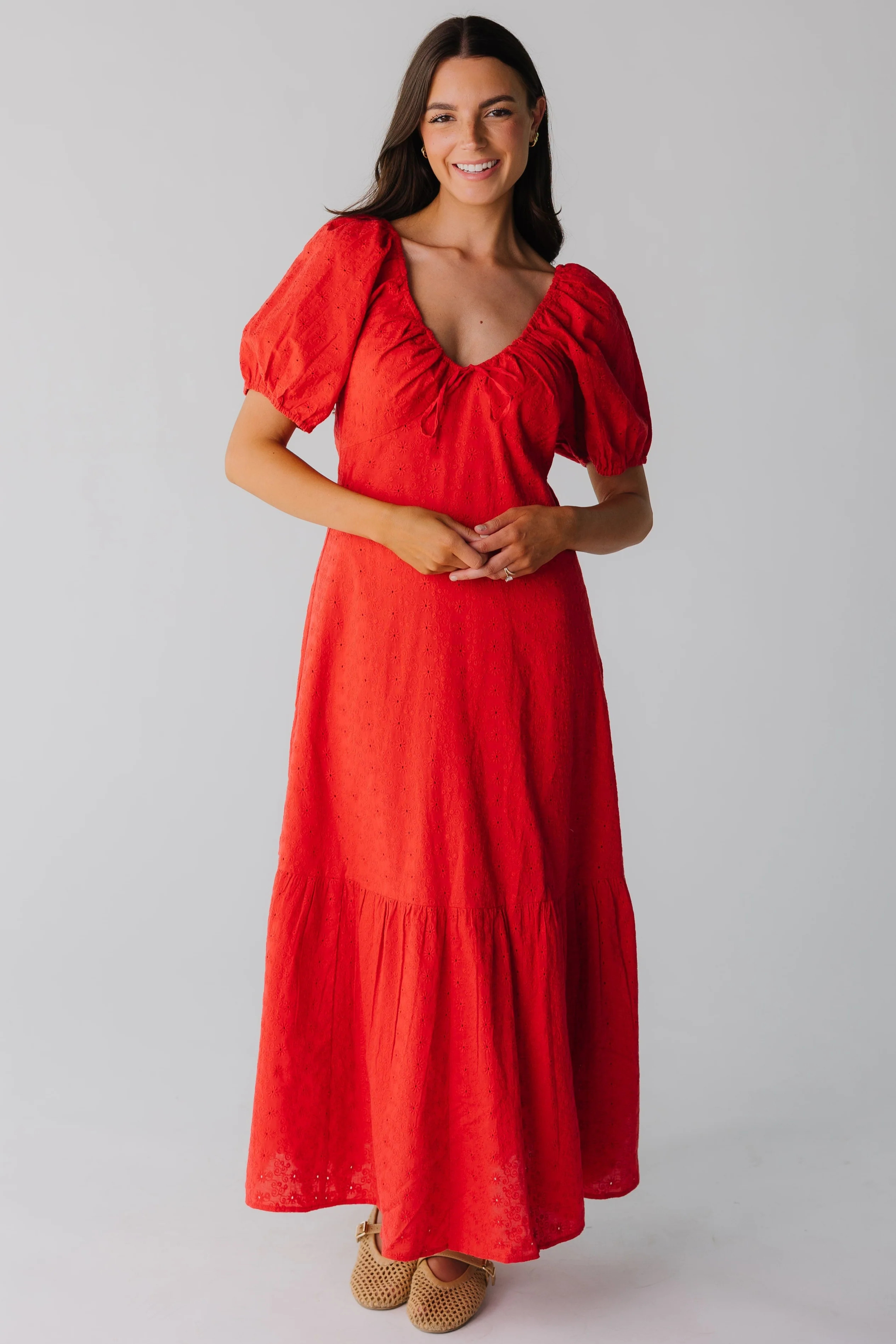 Citrus Alba Eyelet Midi Dress | Called To Surf