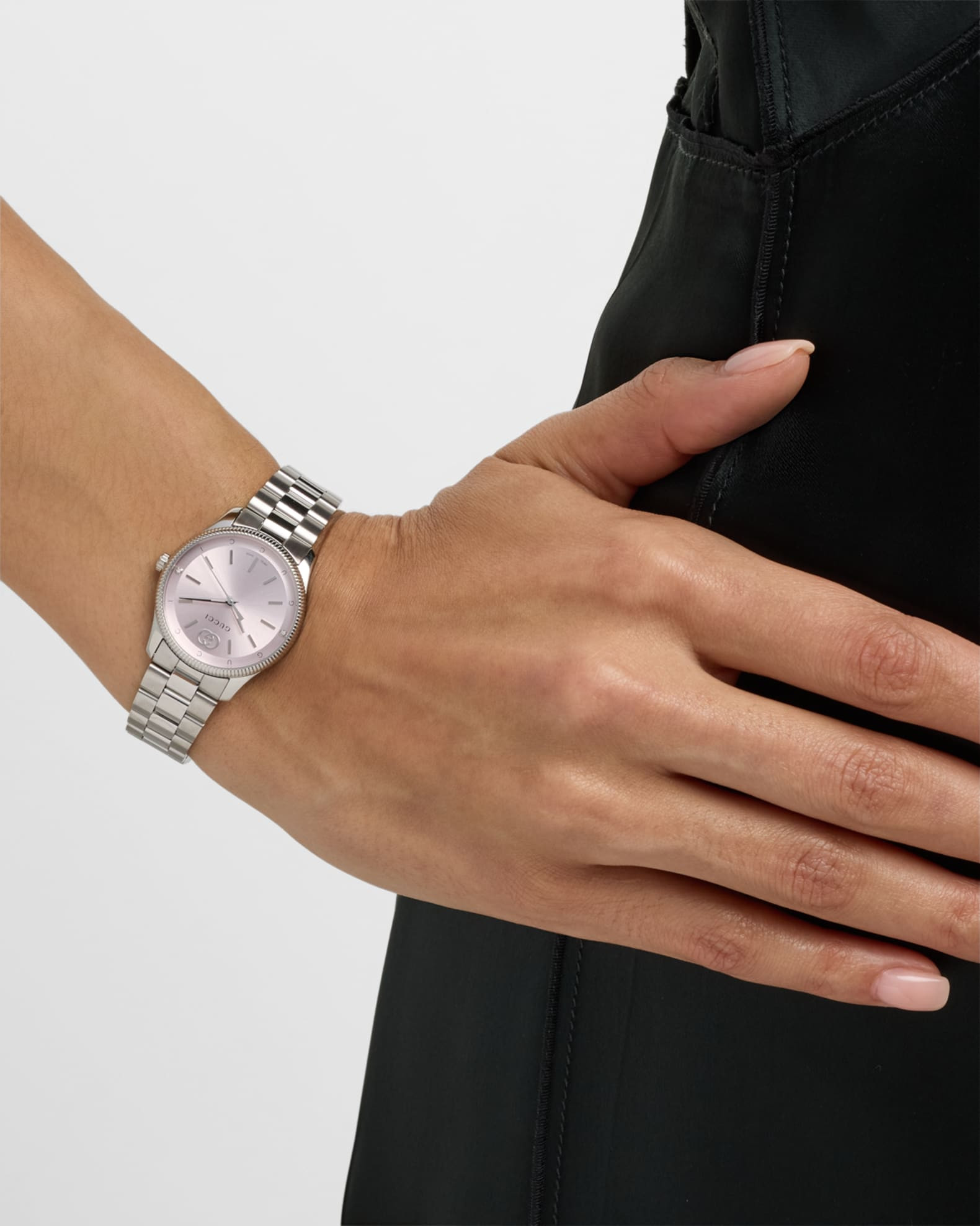 Gucci G-Timeless Slim Watch with Diamonds and Bracelet Strap | Neiman Marcus