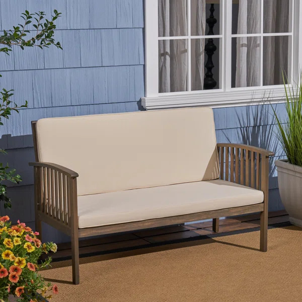 Nobhill 53.25'' Wide Outdoor Loveseat with Cushions | Wayfair North America
