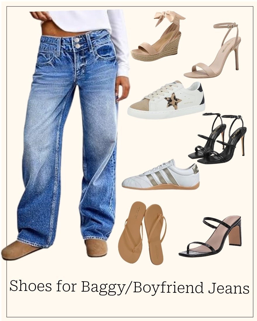 Welcome back to Jeans Friday! Today we are styling two of the most comfortable cuts in the game: Baggy and Boyfriend jeans.
Because these styles have a lot of volume, the key is choosing sleek footwear to prevent the look from feeling heavy or sloppy. You want to balance the oversized fit of the denim with shoes that have a more delicate or minimal footprint.
The Best Pairings for Baggy and Boyfriend:
• Minimal Sneakers: Stick to slim, low-profile sneakers to keep the vibe casual but clean.
• Strappy Heels: Often called "naked" sandals, these add an instant touch of sophistication and contrast to the loose denim.
• Espadrille Wedges: Styles with ankle ties add a beautiful feminine touch to balance the masculine cut of the jeans.
• Slim Platforms: Opt for slimmer platform sandals that offer height without a wide, bulky footprint.
Pro tip: Avoid chunky or oversized shoes with these styles, as they can weigh down the silhouette. Keeping the footwear minimal ensures the outfit looks intentional and polished.
Make sure to save this post for your next outfit prep and follow along for more Jeans Friday tips!

How to style baggy jeans, boyfriend jeans outfit ideas, Jeans Friday series, denim styling tips, minimalist footwear, summer denim trends, how to style oversized jeans, chic casual outfits, wardrobe essentials.
#JeansFriday #BaggyJeans #BoyfriendJeans #DenimStyling #StyleTips

#LTKootd #LTKgrwm