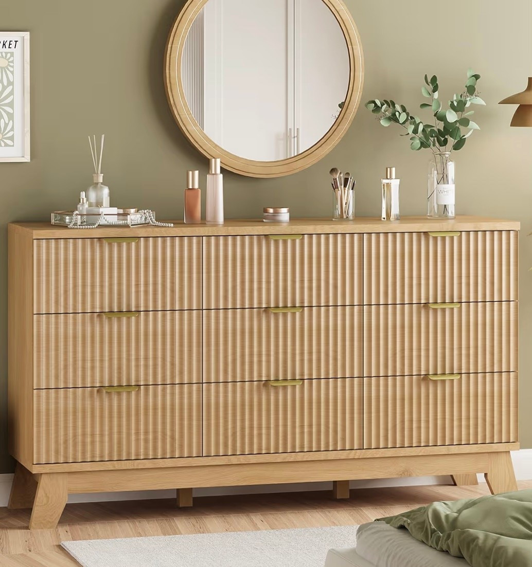 This dresser is that piece 😍 clean, warm, and instantly elevates any space.
The textured wood detail + modern silhouette = obsessed ✨

It’s functional and beautiful — perfect for bedrooms, entryways, or even styled as a vanity setup. Tons of storage and such a high-end look for the price.

🛒 I linked the exact + similar options in my LTK AND my Amazon Storefront
Tap, save, and grab it before it sells out 🤎

#LTKhome #AmazonFinds #HomeFinds #BedroomInspo #NeutralHome #ModernDecor #HomeUpgrade #InteriorInspo