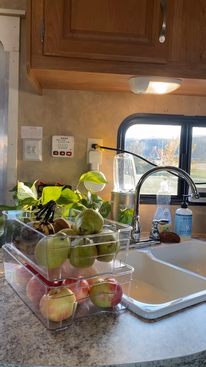 Downsized our family of 5 from 4500 sq ft with a large kitchen to a 30 ft camper temporarily but STILL made room for just these 3 appliances 

#LTKHome #LTKActive #LTKOver40
