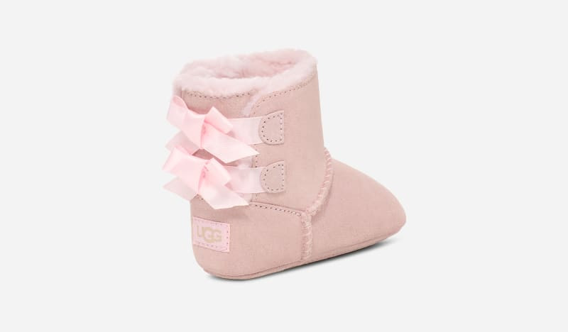 UGG® Infants' Bailey Bow Sheepskin Classic Boots in Seashell Pink, Size 0-6 mos | UGG (US)