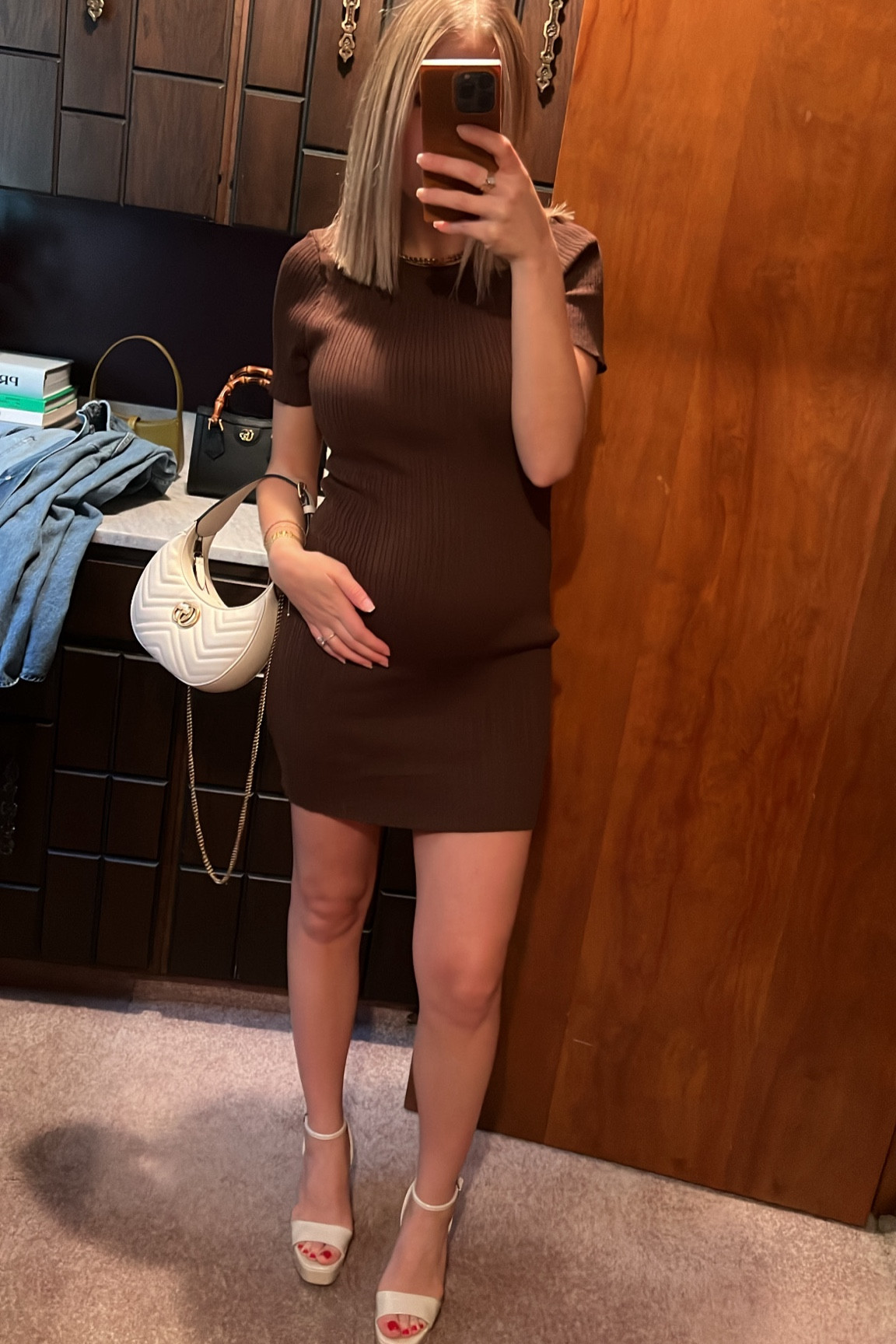 The comfiest maternity dress. #LTKmaternity 