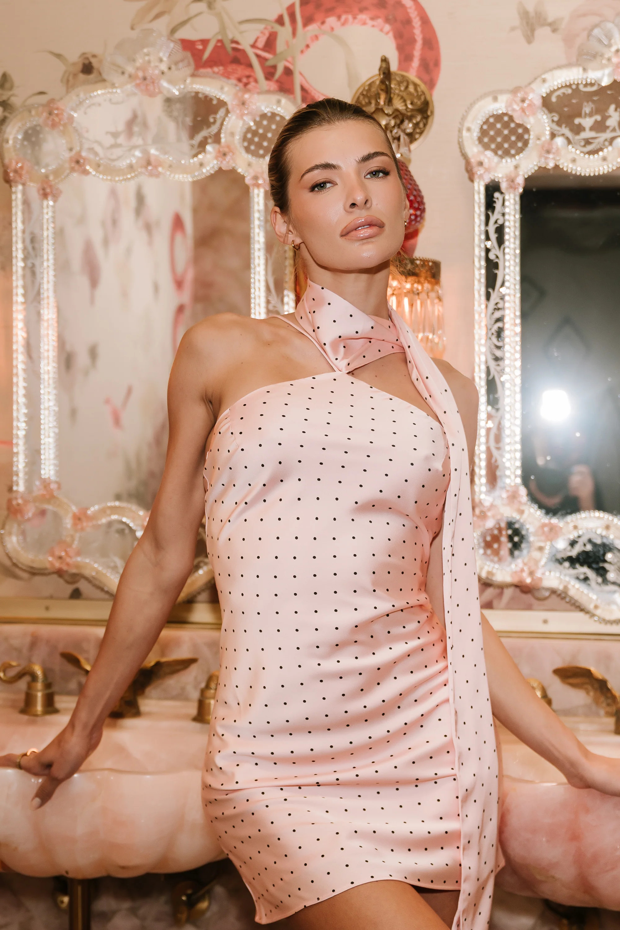 Kendra Polka Dot Mini Dress | Böhme US