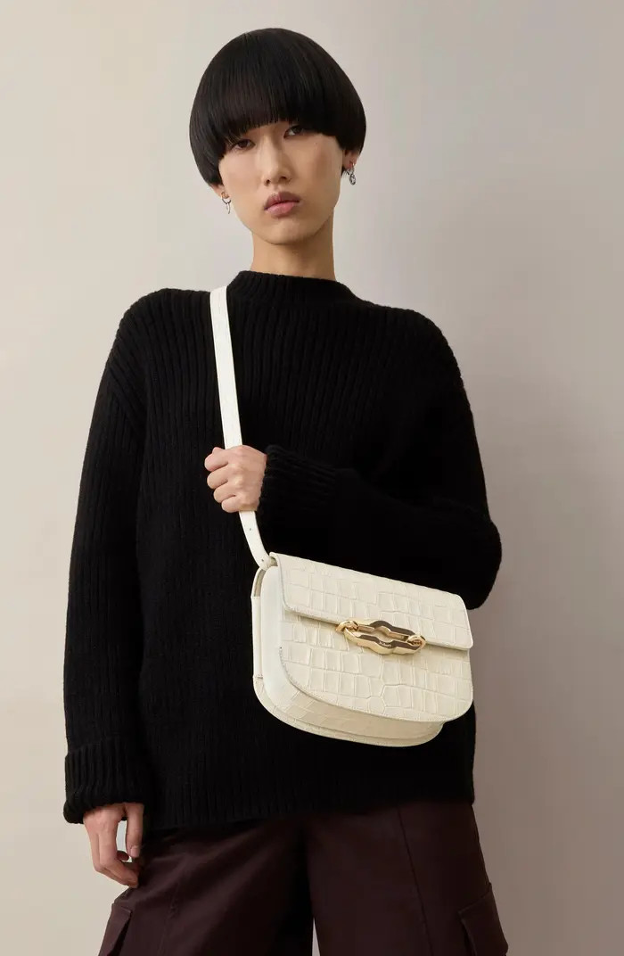 Mulberry Pimlico Shiny Croc Embossed Leather Satchel | Nordstrom | Nordstrom