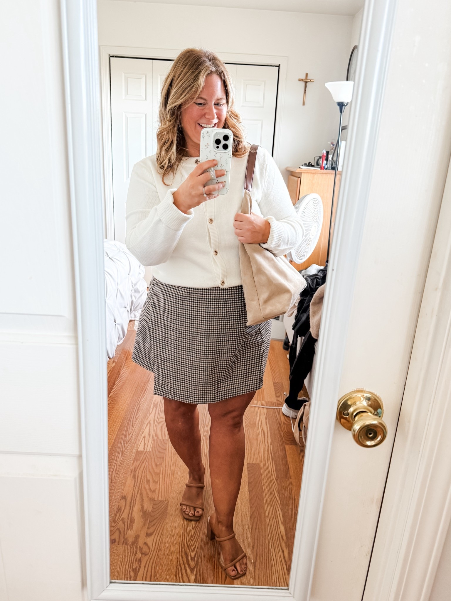 Wearing an XL in my sweater (15% cashmere & so soft!) and an XL in my skirt.  Selling out fast so linking similar too  

#LTKSeasonal #LTKMidsize #LTKFindsUnder50