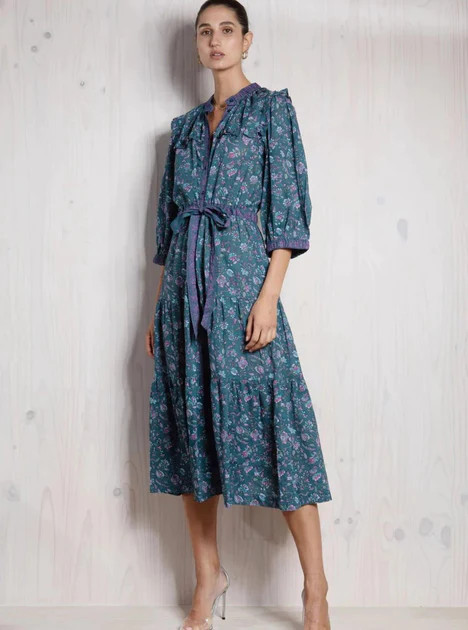 Lola Australia | Kara Midi Dress in Moss | Beau & Ro