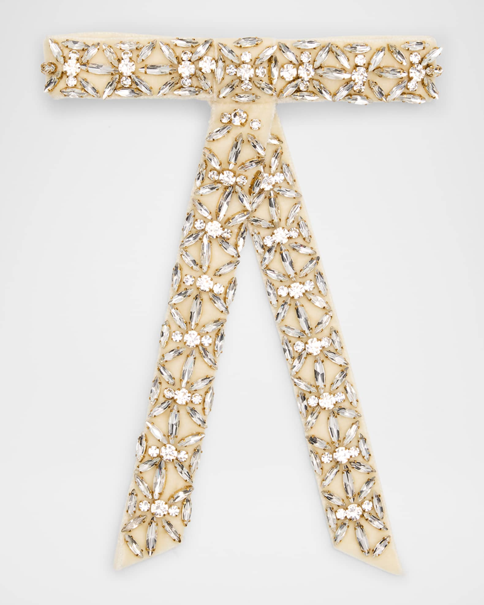 Lelet Ny Avril Crystal Velvet Bow | Neiman Marcus