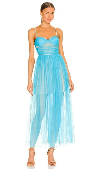 Carrie Dress in Turquoise Blue | Revolve Clothing (Global)