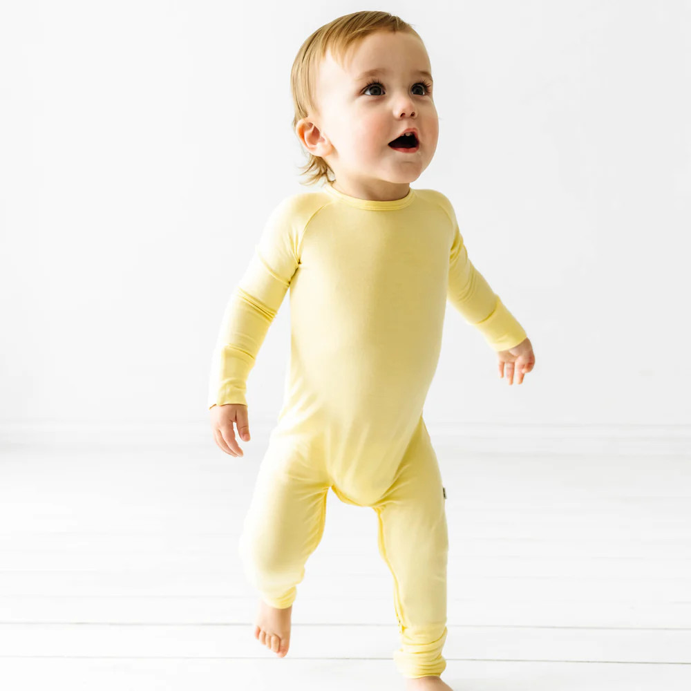 Lemon Twist Crescent Zippy | Little Sleepies
