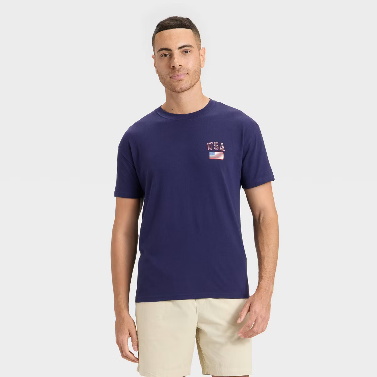 Men's USA T-Shirt - Goodfellow & Co™ Navy Blue | Target