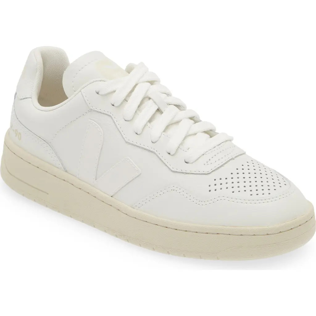 Veja V-90 Leather Sneaker in Extra White at Nordstrom, Size 37 | Nordstrom