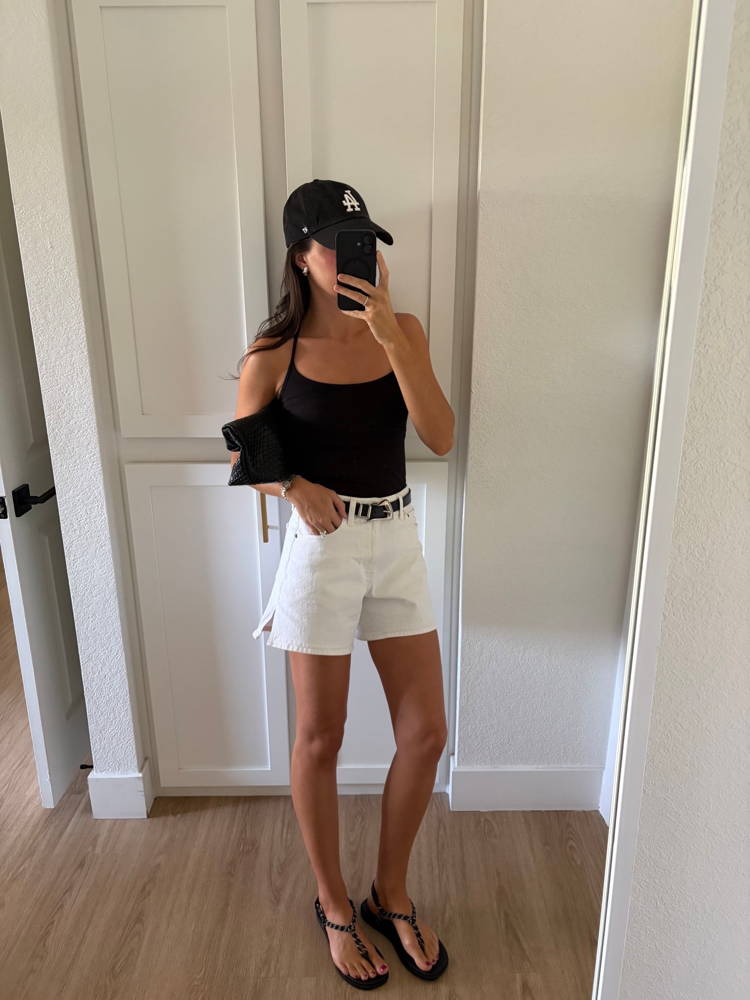 I’m 5’7” wearing 25 in the jeans shorts and small in the halter top 

#LTKSeasonal #LTKootd #LTKgrwm