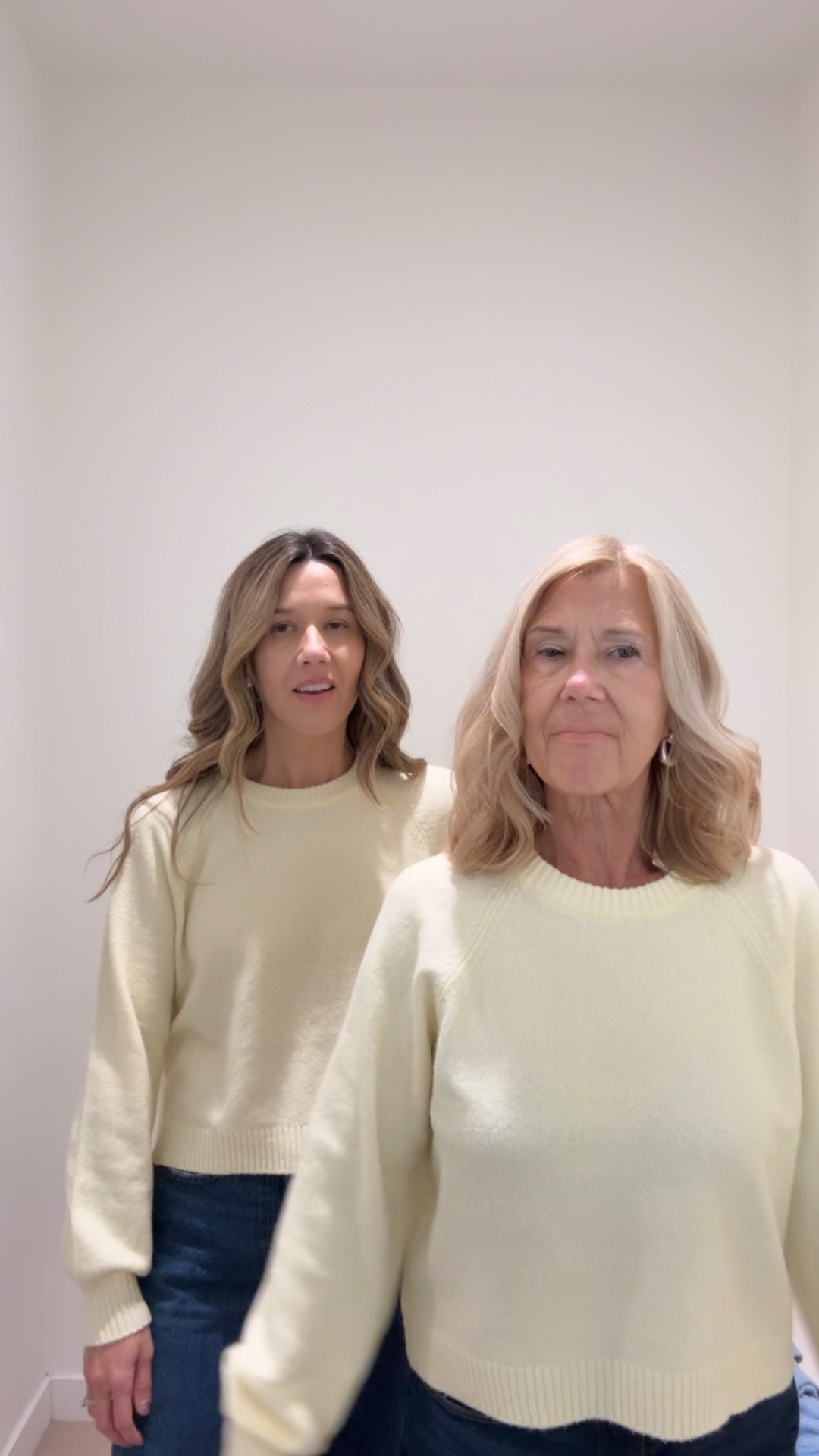 Sized up in these sweater to compare 
I feel like I Could do either but still bought small
Mom being shorter is better with her true size xs 

#LTKSeasonal #LTKOver40 #LTKPetite