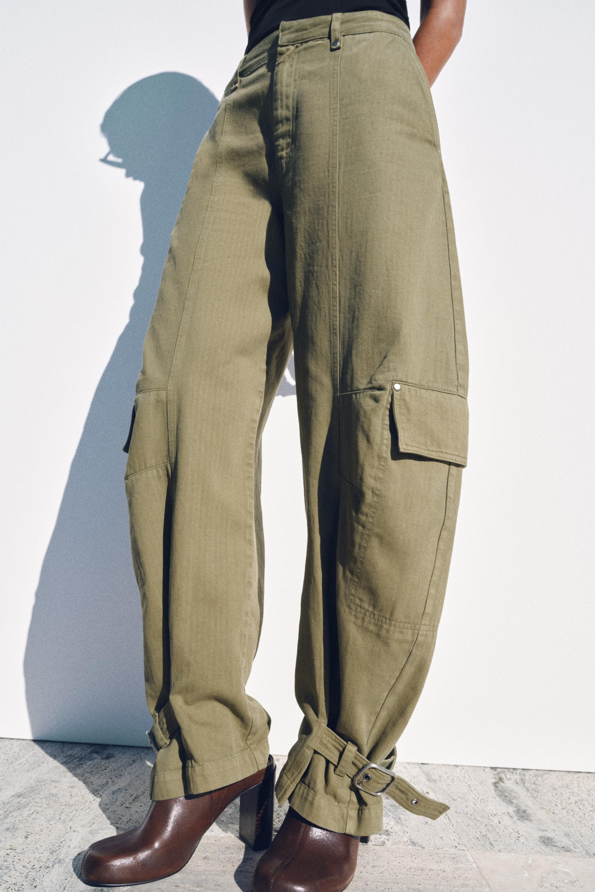 ZW COLLECTION BARREL CARGO TROUSERS | Zara UK