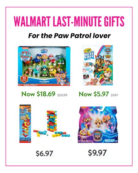 Last-minute gifts for the Paw Patrol lover on Walmart! #walmartpartner @walmart