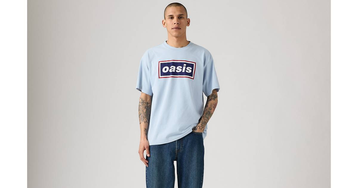Oasis Band Tee - Blue | Levi's® GB | Levi's UK