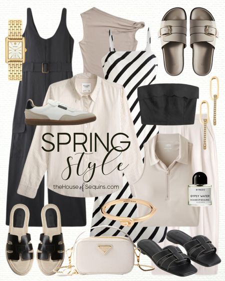 Shop these Abercrombie spring outfit finds! Cargo Jumpsuit, linen top, strapless top, maxi dress, matching set, Poplin shirt, crop top, scarf top, pleated trousers, maxi skirt, h and m slide sandals, Prada bag, Nordstrom gold jewelry, Jenny Bird Maeve Bangle braceletand more! 

#LTKshoecrush #LTKstyletip #LTKSeasonal