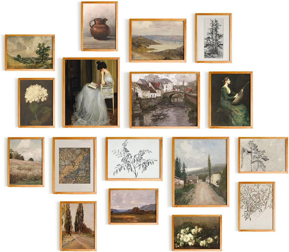 Vintage Farmhouse Wall Decor Antique Wall Art Set Bedroom Decor Living Room Decor Aesthetic Kitch... | Amazon (US)